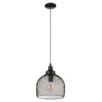 49736 Подвес STRAITON, 1x60W (E27), ?280, H1100, сталь, черный