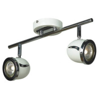 LUSSOLE TIVOLI Спот, цвет основания - белый, плафон - металл (цвет - белый), 2x50W GU10, LSN-3111-02