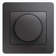 GSL001334 - GLOSSA СВЕТОРЕГУЛЯТОР (диммер) поворотный, 300Вт, в сборе, ГРАФИТ, Systeme Electric