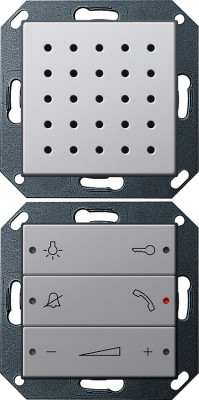 Квартирная станция скрытого монтажа с переговорным устройством