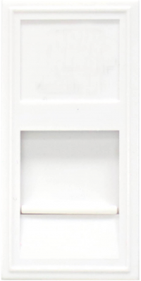 Donel Розетка DEC RJ45 UTP кат.6, 1мод., бел. (22.5х45мм), DECF12W6