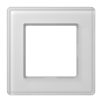 Рамка на 1 пост, стекло белый, Jung