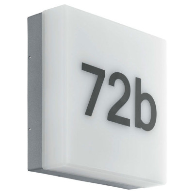 97289 Уличный светод. светильник настенно-потол. СORNALE с ф-ей день/ночь, 1х8,2W(LED), 215х215, пла