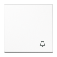 Клавиша для  выключателя с символом "звонок"; белая, LS990KWW