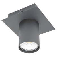 99514 Светильник потолочный VALCASOTTO, GU10, 1x4,5W, 1x345lm, L110, B110, H100, сталь, черный