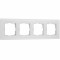 Werkel W0043101/ Рамка на 4 поста Senso (белый, стекло soft-touch), a064567
