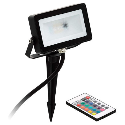 98185 Ландшафтный светод. спот FAEDO 4 на колышке с пультом RGB, 10W(LED), 700lm, L130, H90, алюмини