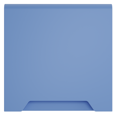 Накладка для розетки с заземлением, защитными шторками и крышкой, S70 (деним), VLS000815