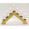 Светильник светодиодный "Новогодняя горка" Gauss серия Holiday, 7 LED свечей, 0,1W*7, тёплый свет, дерево, новогодний декор, батарейки в комплекте, 1/12, HL020