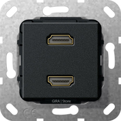 567110 Gira Разъем HDMI 2 местн.