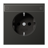 Штепсельная розетка SCHUKO 16A 250V~ с защитой от детей и полем для надписи; антрацит, AL1520KINAAN