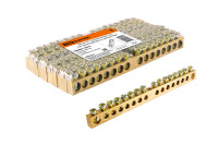 Шина "N" нулевая 6х9мм 16/1 (16 групп/крепеж по центру) TDM Electric, SQ0801-0042