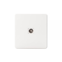 Розетка ROUND TV с/у перламутр KRANZ, KR-78-0723-1