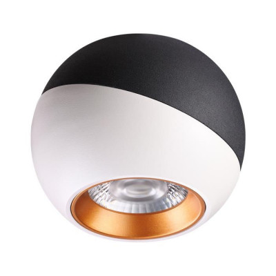 Novotech 358156 OVER NT19 192 черный/белый/золото Накладной светильник IP20 LED 4000K 6W 220V BALL