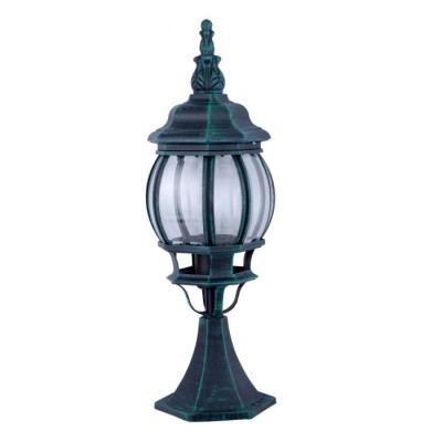 Arte Lamp ATLANTA, Светильник уличный архитектурный, цвет арматуры - СТАРАЯ МЕДЬ, цвет плафона/декора - ПРОЗРАЧНЫЙ, 1х75W E27, A1044FN-1BG