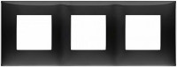 Vimar Накладка на 6 модулей (2+2+2), черная, 09666.04