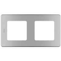Legrand Рамка 2 поста - Legrand Inspiria - алюминий, 673942