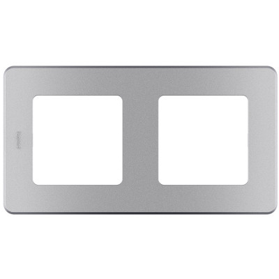 Legrand Рамка 2 поста - Legrand Inspiria - алюминий, 673942