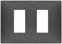 Vimar Накладка на 2 модуля по бокам для коробки на 3 модуля, карбон матовый, 09679.14 Vimar Накладка на 2 модуля по бокам для коробки на 3 модуля, карбон матовый, 09679.14