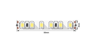 Лента светодиодная стандарт 2835 120LED/м 9.6Вт/м нейтр. бел. 24В IP20 со скотчем 3М (уп.5м) SWG Standard 00-00009241