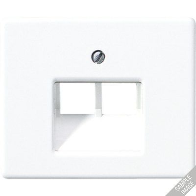 Крышка для сдвоенной телефонной и компьютерной розетки UAE; черная, SL569-2UASW