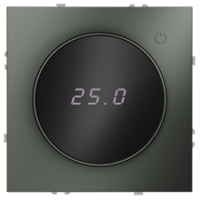 Терморегулятор электронный VOLTUM S70 с индикацией и датчиком, для теплого пола, (титан), VLS070106