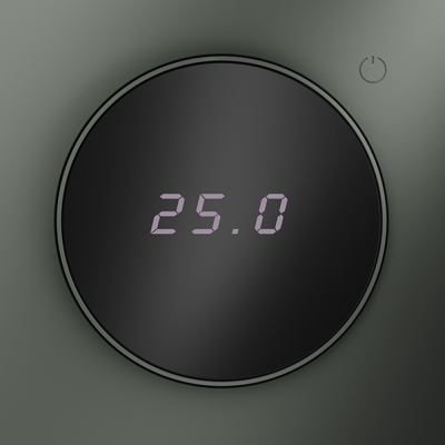 Терморегулятор электронный VOLTUM S70 с индикацией и датчиком, для теплого пола, (титан), VLS070106