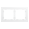 Рамка стеклянная VOLTUM S70 на 2 поста, (белый,матовый,стекло), VLS110202