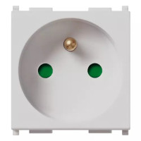 Vimar Розетка 2P+T 16A Французский стандарт, серебро, 14212.SL