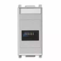 Vimar Телефонная розетка израильский стандарт, серебро, 14324.SL