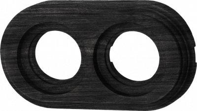 Bironi Рамка 2 постовая, накладной монтаж, цвет Угольно-черный, BF1-620-119