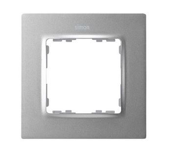 Simon 8200617-093 Рамка на 1 пост цвета холодный алюминий S82 Concept