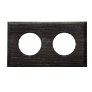 Bironi Рамка 2-х постовая (Угольно-черный)  С.М. BF4, BF4-620-119