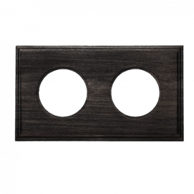 BIRONI Шедель Бук Угольно-черный Рамка 2-ая Форма квадрат (скрытый монтаж), BF4-620-119