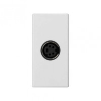 Simon Connect Розетка узкая S-video белого цвета K45, K103B-9