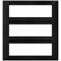 Vimar Накладка для 21 модуля (7+7+7), черная, 14691.05 Vimar Накладка для 21 модуля (7+7+7), черная, 14691.05