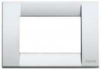 Vimar Накладка для 3 модулей металл металлик серебрянный, 16733.21
