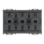 Vimar Три кнопки простые, серые, 16980