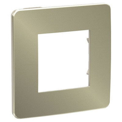 NU280251 - SE UNICA STUDIO РАМКА 1-постовая, БРОНЗА/бежевый, Schneider Electric