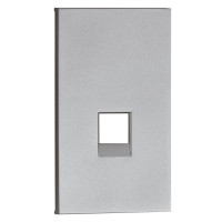 Интернет RG-45/RG11 лицевая панель 1 модульная цвет-серый матовый Meiton, AS07M2