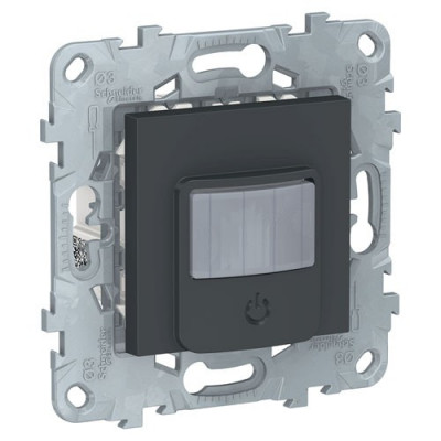 Unica New Датчик движения с выключателем, 10А, антрацит