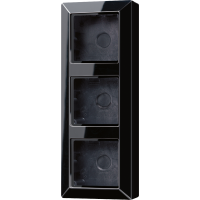 Коробка для накладного монтажа 3-кратная; чёрный, AS583ASW Коробка для накладного монтажа 3-кратная; чёрный, AS583ASW