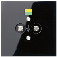 Розетка штепсельная для выравнивания потенциалов; чёрная, LS965-2SW