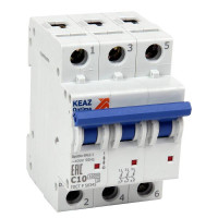 КЭАЗ OptiDin BM63 Автоматический выключатель 3P 6A K 6кА AC (BM63-3K6-ОМ4-РЕГ)