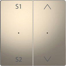 D-Life PlusLink Клавиша 2-ная с S1/S2, с символами, никель