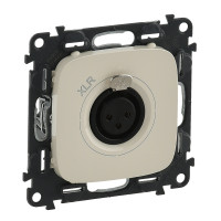 Legrand Valena ALLURE.Аудиорозетка с 3-контактным гнездом XLR.С лицевой панелью.Слоновая кость, 754736 Legrand Valena ALLURE.Аудиорозетка с 3-контактным гнездом XLR.С лицевой панелью.Слоновая кость, 754736