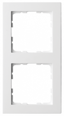 Рамка G-Classic  2-постовая, цвет белый глянцевый, G1002W, Jasmart Electric