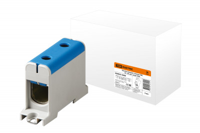 Клемма вводная силовая КВС 35-150 кв.мм. синяя TDM Electric, SQ0833-0008