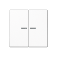 Клавиша для KNX кнопки, 2 группы, с окошком; термопласт; белый, A102KO5BFWW