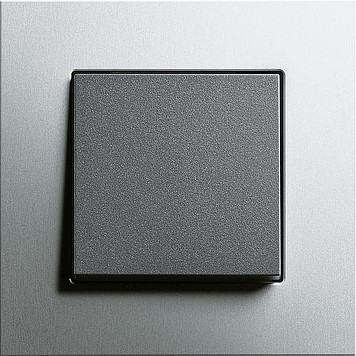 Gira Выключатель 1-клавишный, матовый антрацит - Алюминий, серия Esprit